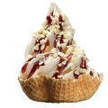 Sundae framboos met witte chocolade