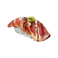 Geflambeerde tonijn nigiri