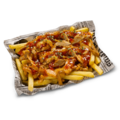 Loaded fries kip piri-piri