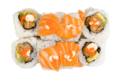 55, Soft Shell Salmon Roll