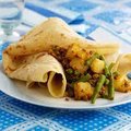 Roti Vegetarisch / Rot Plate with Vegetables