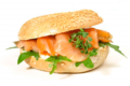 Broodje gerookte zalm