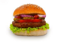 Vegetarische hamburger speciaal