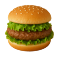 Hamburger met rauwkost