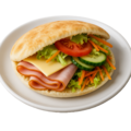 Pita ham en kaas