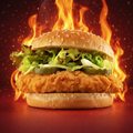 Hot chicken burger