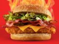 Hot Chicken Cheese Bacon Burger