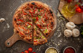 Pizza barbeque kebab