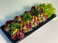 Meat avocado roll