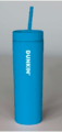 Drinking Bottle with Straw blau