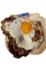 Broodje gebakken ei met spek