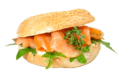 Broodje gerookte zalm