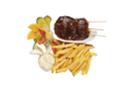 Vegetarische sate schotel