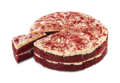Red velvet taart