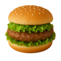 Hamburger met rauwkost