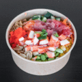 Rainbow poké bowl