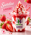 Sundae aardbei