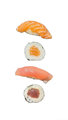 salmon tuna sushi