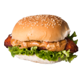 Chicken sate burger