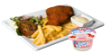 Plate kipschnitzel
