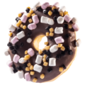 Rocky road marshmallow donut