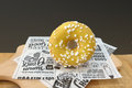 Lemon pie donut
