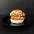 Double stacked chicken burger