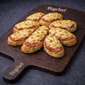 Lookbrood kaas en Salami