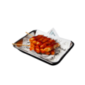 Tteok-kkochi with spicy sweet sauce 2 sticks