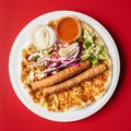 Turkse pizza met frikandel