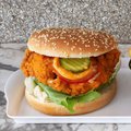 Huisgemaakte truffel chicken burger