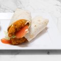 Pittige chicken strip wrap