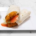 Cheezy chicken strip wrap