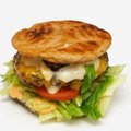Paratha beef burger