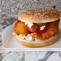 Home style chicken burger