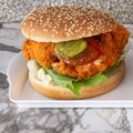 BBQ chicken burger