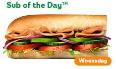 Woensdag: Sub of the Day