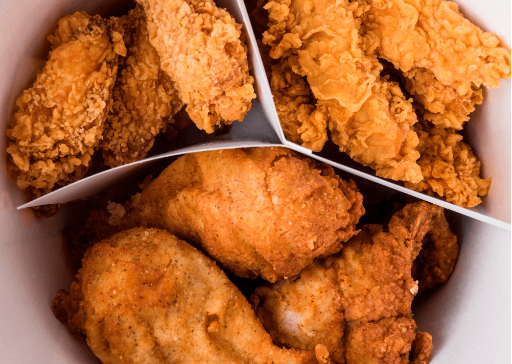 Quality fried chicken mix famous buckets